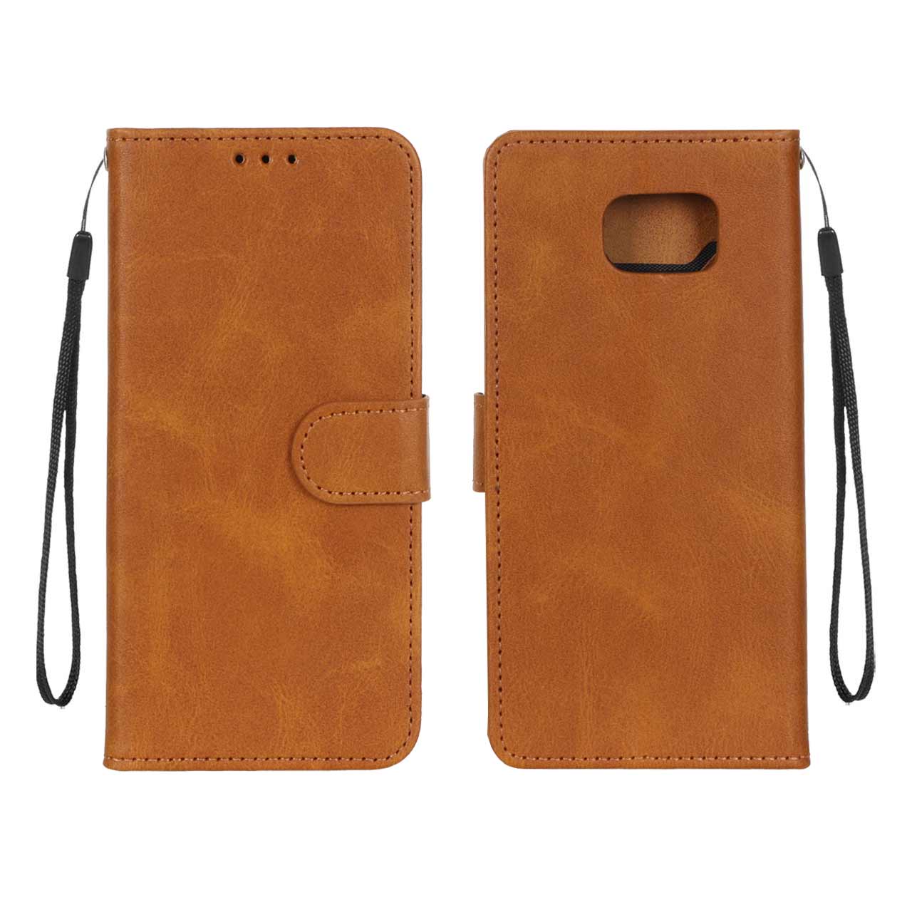 کیف موبایل مگنتی درجه یک MNC مدل Samsung Galaxy Note 5 - عسلی